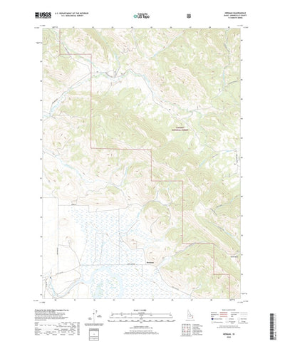 United States Geological Survey Herman, ID (2020, 24000-Scale) digital map