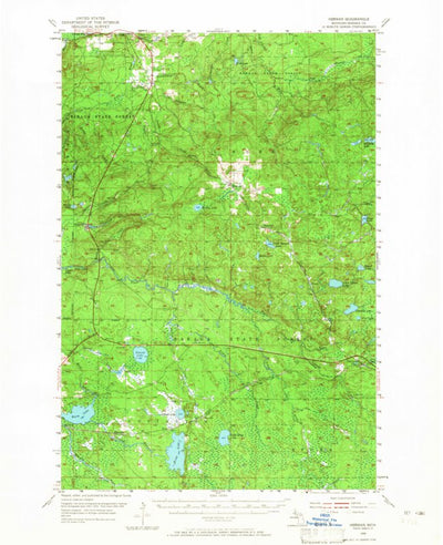 United States Geological Survey Herman, MI (1955, 62500-Scale) digital map