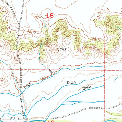United States Geological Survey Herman Ranch, WY (1950, 24000-Scale) digital map