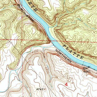 United States Geological Survey Herman Ranch, WY (1950, 24000-Scale) digital map