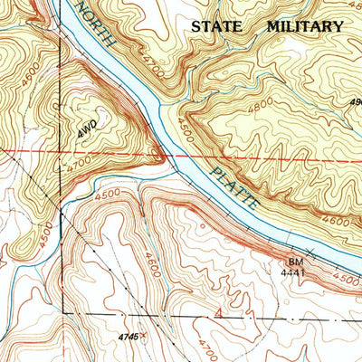 United States Geological Survey Herman Ranch, WY (1990, 24000-Scale) digital map