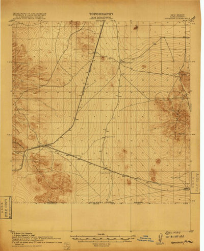 United States Geological Survey Hermanas, NM (1917, 62500-Scale) digital map