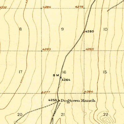 United States Geological Survey Hermanas, NM (1943, 62500-Scale) digital map