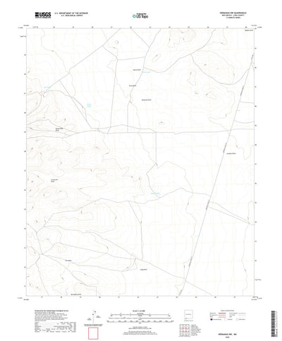 United States Geological Survey Hermanas NW, NM (2020, 24000-Scale) digital map