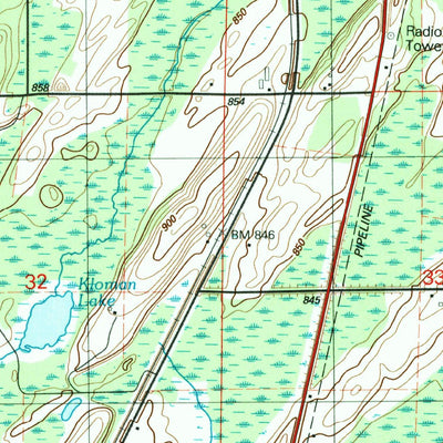 United States Geological Survey Hermansville, MI (1989, 24000-Scale) digital map
