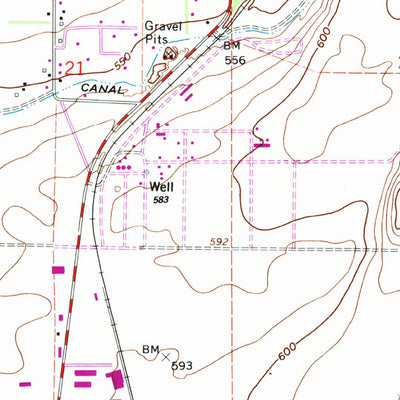 United States Geological Survey Hermiston, OR (1962, 24000-Scale) digital map