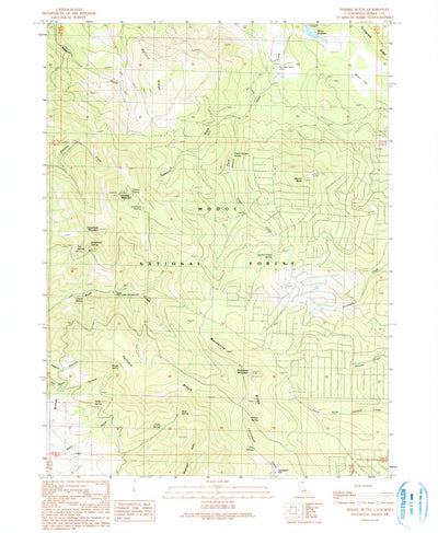 United States Geological Survey Hermit Butte, CA (1990, 24000-Scale) digital map