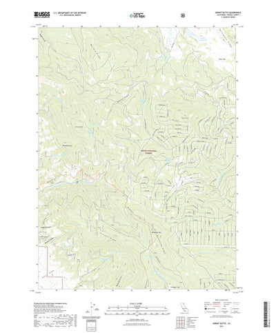 United States Geological Survey Hermit Butte, CA (2021, 24000-Scale) digital map