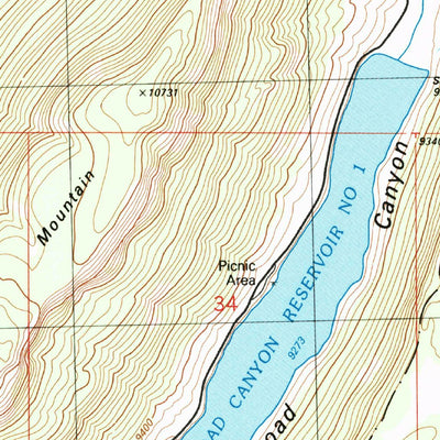 United States Geological Survey Hermit Lakes, CO (1986, 24000-Scale) digital map