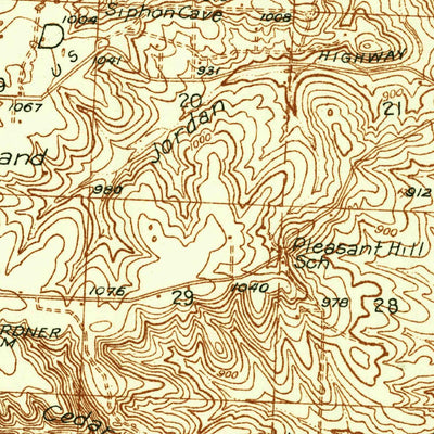 United States Geological Survey Hermitage, MO (1937, 48000-Scale) digital map