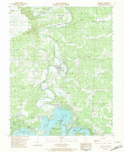 United States Geological Survey Hermitage, MO (1982, 24000-Scale) digital map
