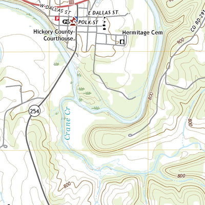 United States Geological Survey Hermitage, MO (2021, 24000-Scale) digital map