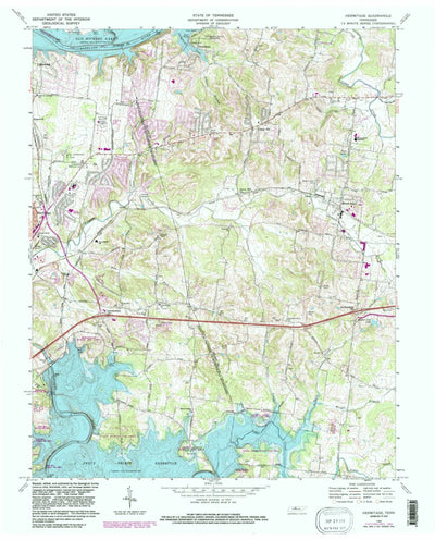 United States Geological Survey Hermitage, TN (1968, 24000-Scale) digital map
