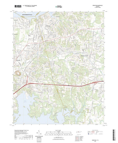 United States Geological Survey Hermitage, TN (2022, 24000-Scale) digital map
