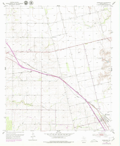 United States Geological Survey Hermleigh, TX (1952, 24000-Scale) digital map