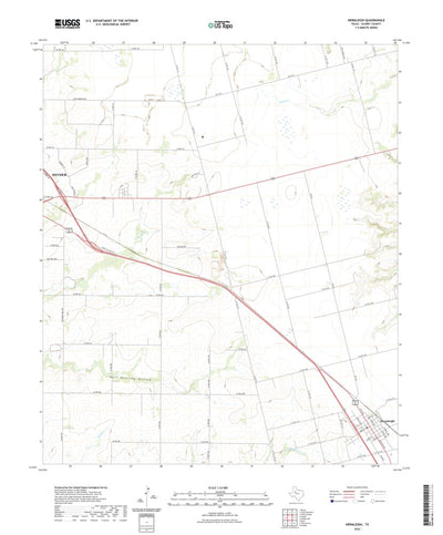 United States Geological Survey Hermleigh, TX (2022, 24000-Scale) digital map