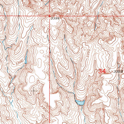 United States Geological Survey Hermosa NE, SD (1953, 24000-Scale) digital map