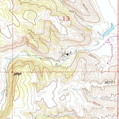 United States Geological Survey Hermosa NW, SD (1953, 24000-Scale) digital map