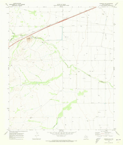 United States Geological Survey Hermosa SW, TX (1970, 24000-Scale) digital map