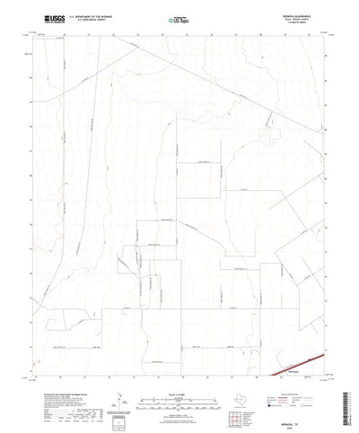 United States Geological Survey Hermosa, TX (2022, 24000-Scale) digital map