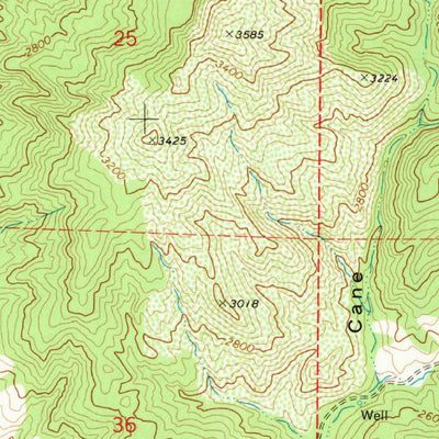 United States Geological Survey Hernandez Reservoir, CA (1969, 24000-Scale) digital map