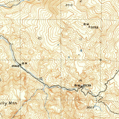 United States Geological Survey Hernandez Valley, CA (1943, 62500-Scale) digital map