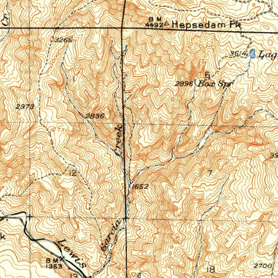 United States Geological Survey Hernandez Valley, CA (1943, 62500-Scale) digital map