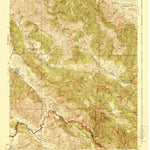 United States Geological Survey Hernandez Valley, CA (1944, 62500-Scale) digital map