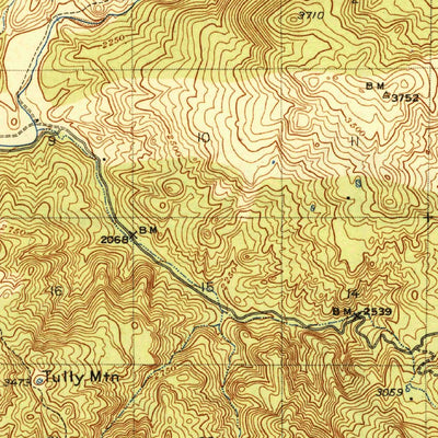 United States Geological Survey Hernandez Valley, CA (1944, 62500-Scale) digital map