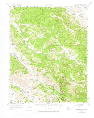 United States Geological Survey Hernandez Valley, CA (1957, 62500-Scale) digital map