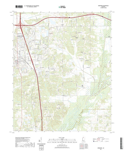 United States Geological Survey Hernando, MS (2021, 24000-Scale) digital map