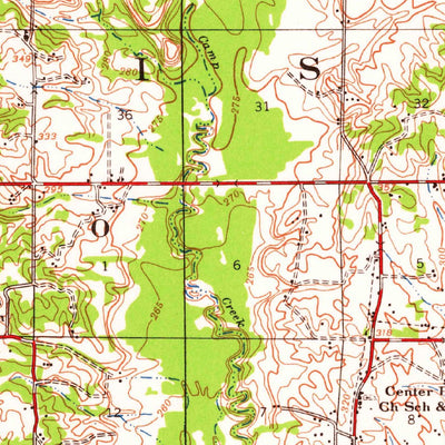 United States Geological Survey Hernando, MS-TN (1944, 62500-Scale) digital map