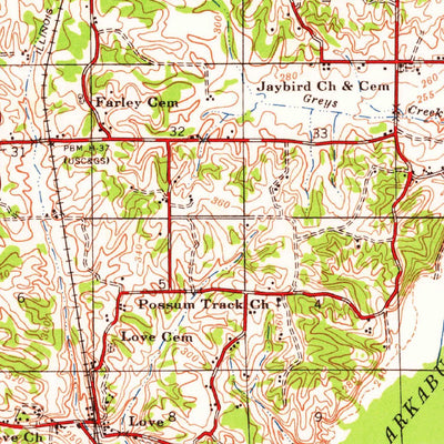 United States Geological Survey Hernando, MS-TN (1944, 62500-Scale) digital map