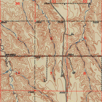 United States Geological Survey Herndon, KS (1951, 62500-Scale) digital map