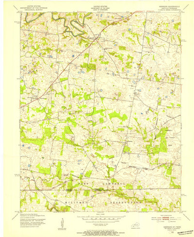 United States Geological Survey Herndon, KY-TN (1951, 24000-Scale) digital map