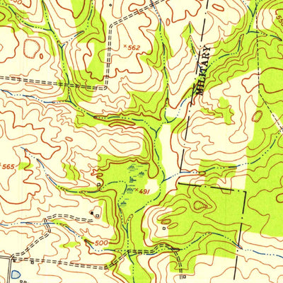 United States Geological Survey Herndon, KY-TN (1951, 24000-Scale) digital map