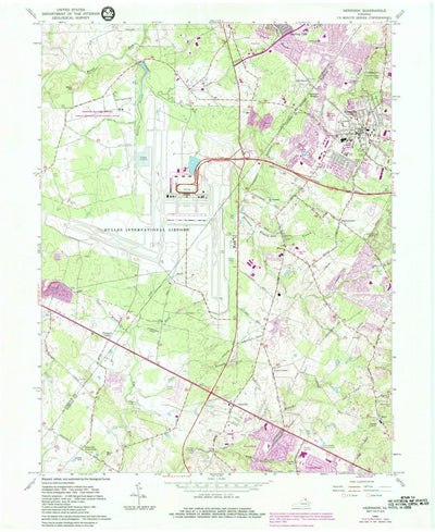United States Geological Survey Herndon, VA (1966, 24000-Scale) digital map
