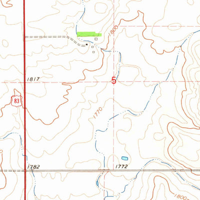 United States Geological Survey Herreid NE, SD-ND (1965, 24000-Scale) digital map