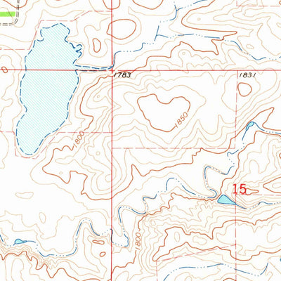 United States Geological Survey Herreid NE, SD-ND (1965, 24000-Scale) digital map