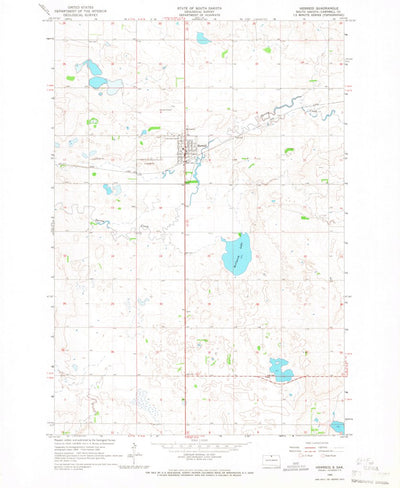 United States Geological Survey Herreid, SD (1965, 24000-Scale) digital map