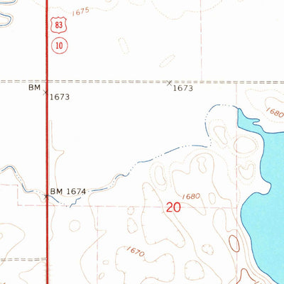 United States Geological Survey Herreid, SD (1965, 24000-Scale) digital map