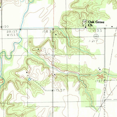 United States Geological Survey Herrick, IL (1982, 24000-Scale) digital map
