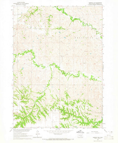 United States Geological Survey Herrick NE, SD (1964, 24000-Scale) digital map