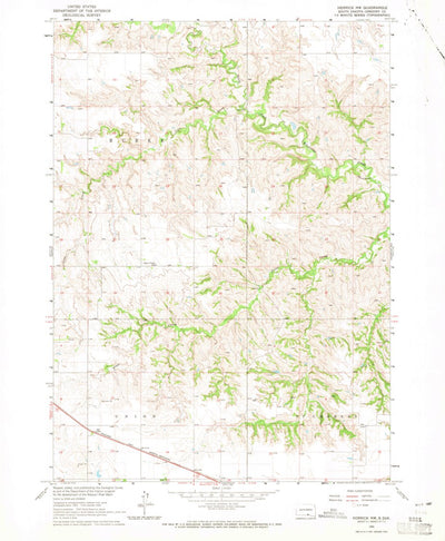United States Geological Survey Herrick NW, SD (1964, 24000-Scale) digital map