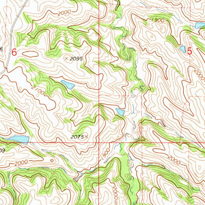 United States Geological Survey Herrick NW, SD (1964, 24000-Scale) digital map