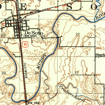 United States Geological Survey Herrin, IL (1936, 62500-Scale) digital map