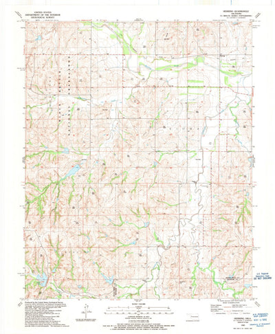 United States Geological Survey Herring, OK (1989, 24000-Scale) digital map
