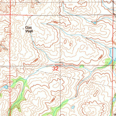 United States Geological Survey Herring, OK (1989, 24000-Scale) digital map