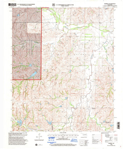United States Geological Survey Herring, OK (1998, 24000-Scale) digital map
