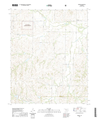 United States Geological Survey Herring, OK (2022, 24000-Scale) digital map